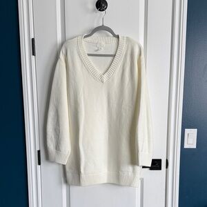 H&M Classic White Knit Sweater